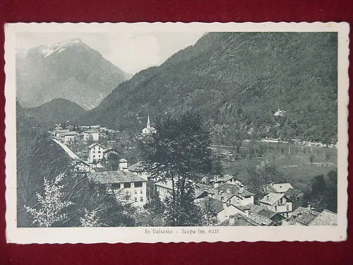 SCOPA IN VALSESIA PANORAMA ANNI 40 VIAGGIATA #5671