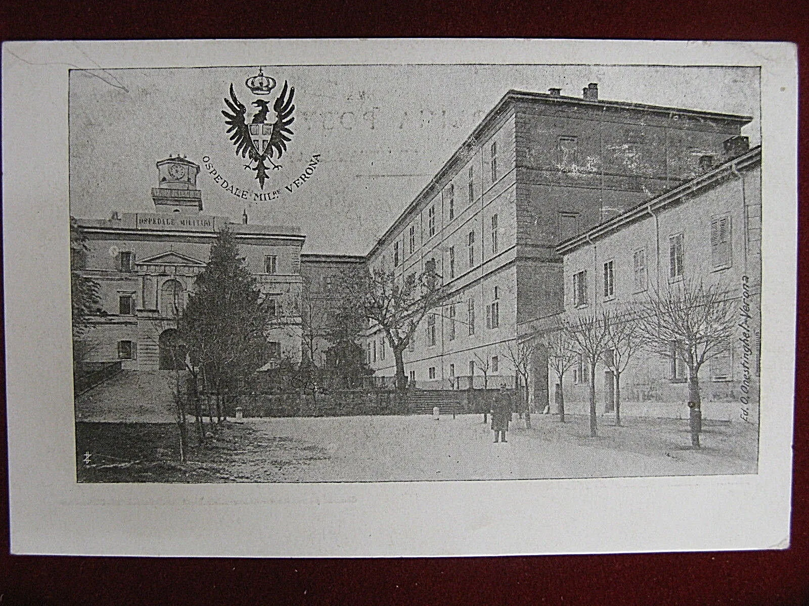 Verona Ospedale Militare  anni 10/20 non viaggiata animata #11793