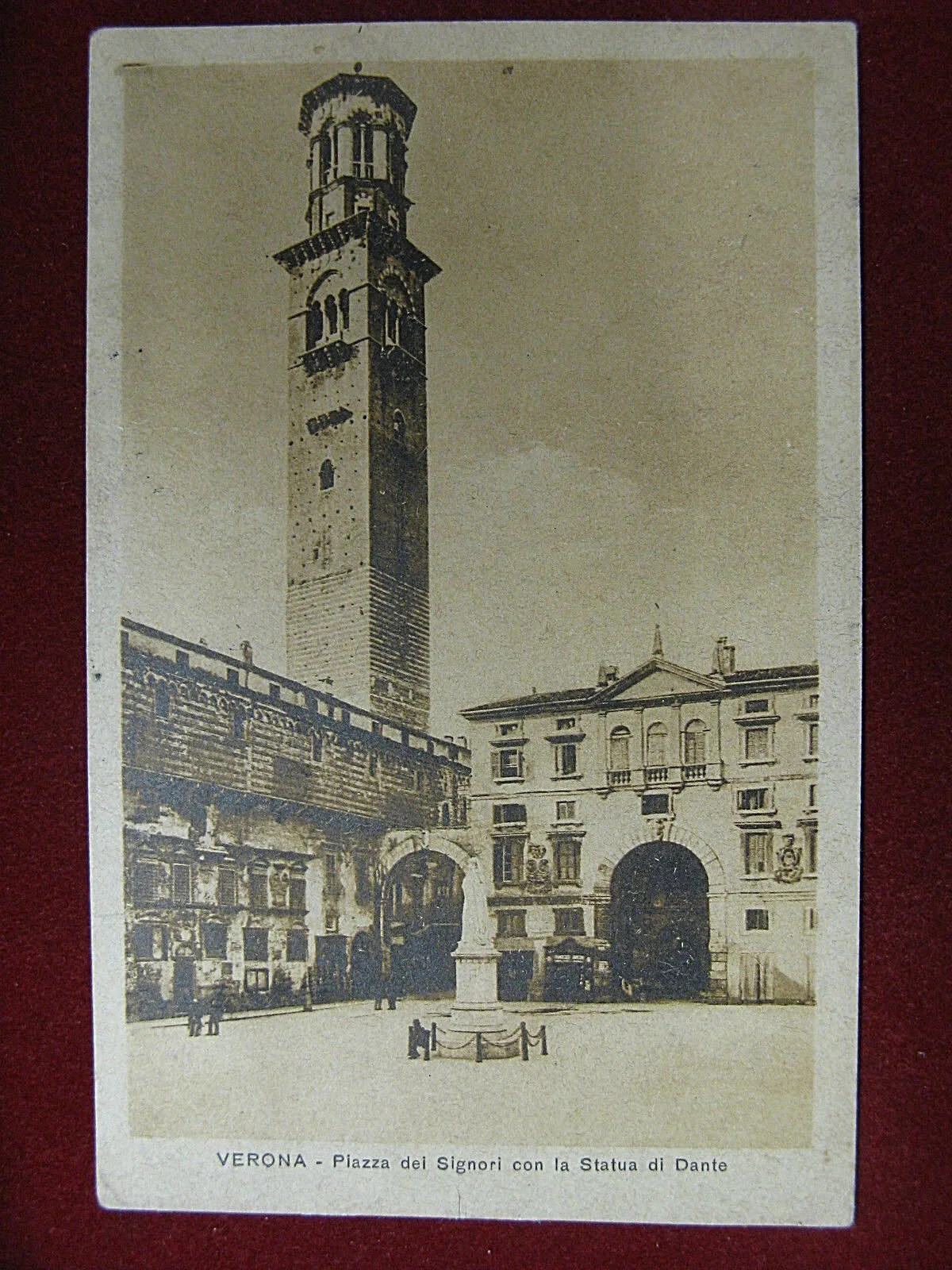 Verona Piazza dei Signori anni 20 viaggiata #11808
