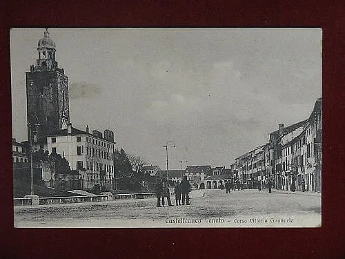 CASTELFRANCO VENETO Corso Vittorio Emanuele no viaggiata anni 20 #9401