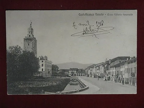 CASTELFRANCO VENETO Corso Vittorio Emanuele no viaggiata anni 20 #9405
