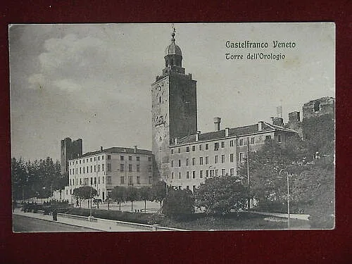 CASTELFRANCO VENETO Torre dell’Orologio viaggiata anni 30 #9586