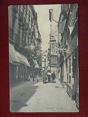 VERONA Piazza delle Erbe animata viaggiata f/p “900 #9485