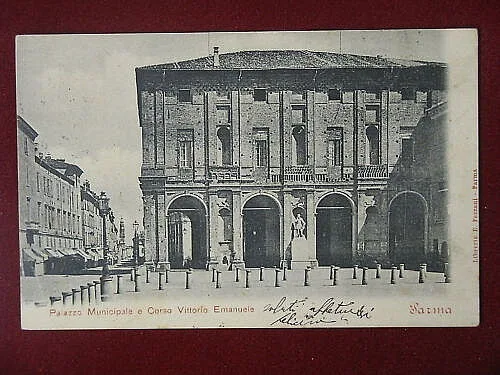 PARMA Palazzo Municipale viaggiata “900 #8152