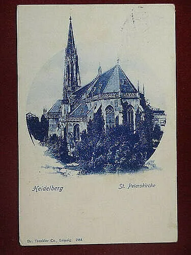 HEIDELBERG Germania St. Peterskirche viaggiata “900 #8335