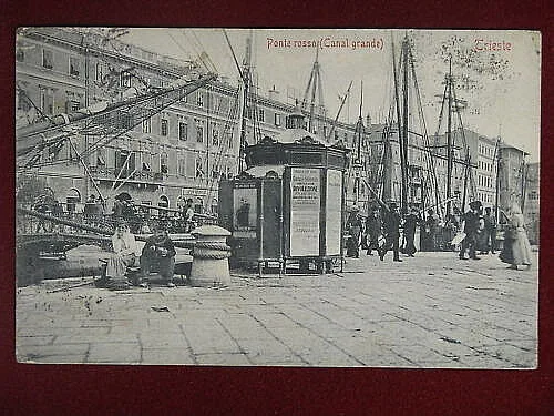 TRIESTE Ponte Rosso C. Grande animata viaggiata “900 #8483