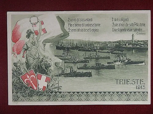 TRIESTE 1915 illustrata, no viaggiata anni 10 #8554