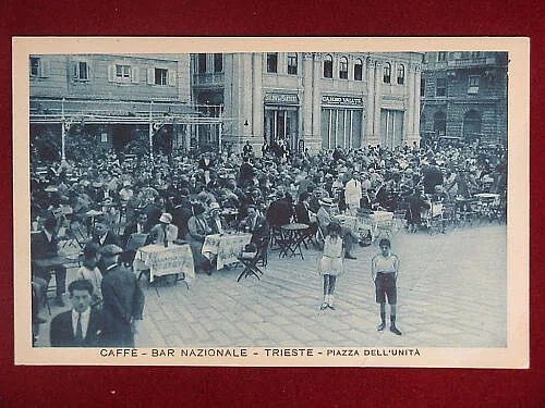 TRIESTE Caffè Bar Nazionale no viaggiata anni 30 #8592