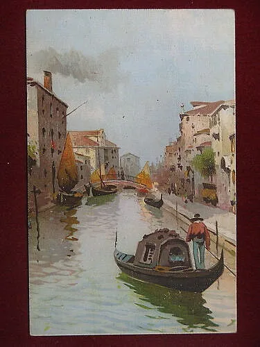 VENEZIA illustrata, viaggiata, anni 10 f/p #8654