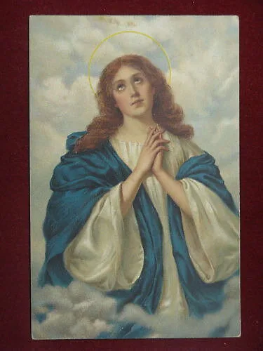 illustrata RELIGIOSA MADONNA no viaggiata anni 30 #8669