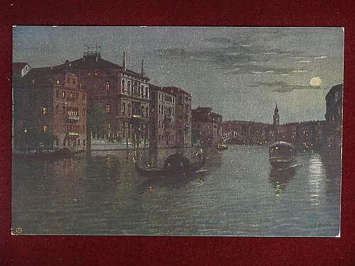 VENEZIA Canal Grande illustrata no viaggiata anni 10 f/p #8720