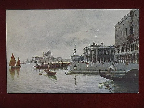 VENEZIA Molo illustrata no viaggiata anni 10 f/p #8733