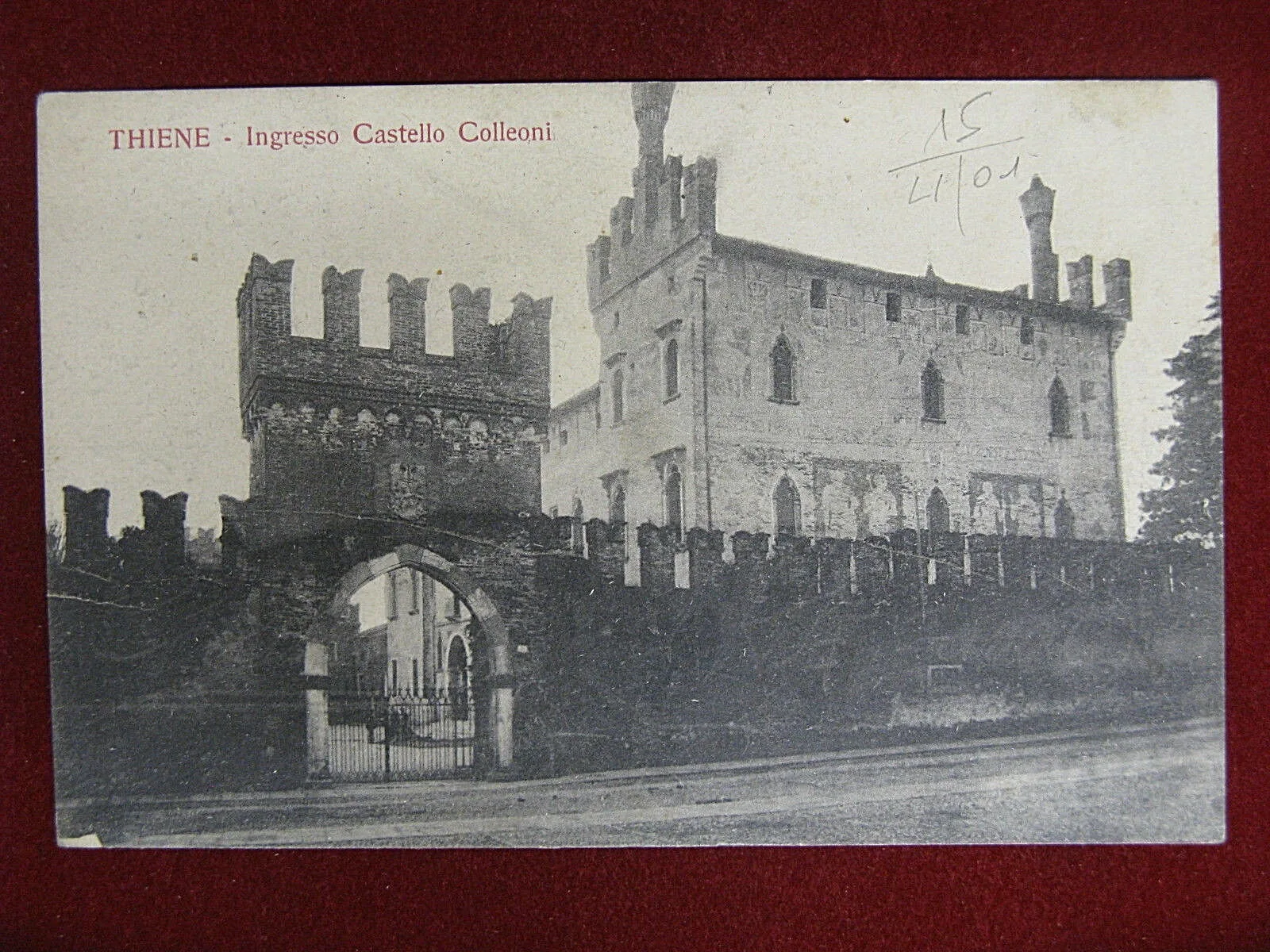 Thiene Ingresso Castello Colleoni anni 10 non viaggiata #11931