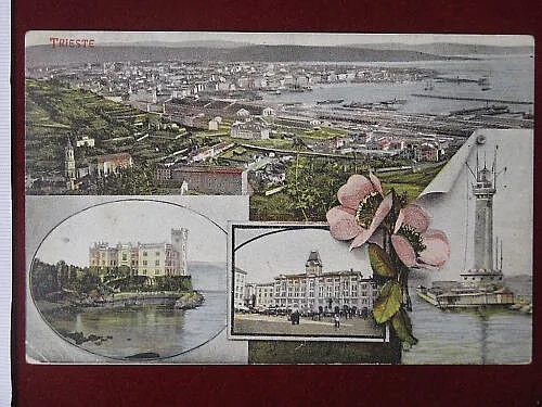 TRIESTE Varie Vedute viaggiata “900 #6616