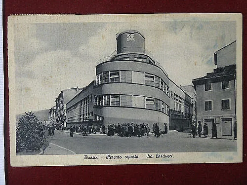 TRIESTE Mercato Coperto Via Carducci viaggiata anni 30 #6633