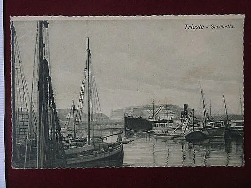 TRIESTE Sacchetta navi no viaggiata “900 #6651