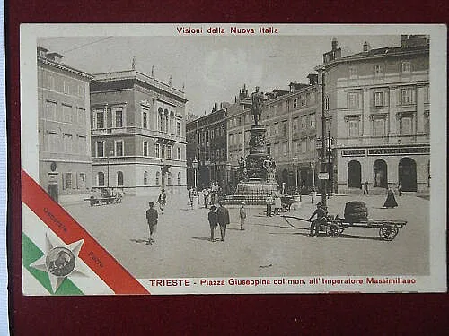 TRIESTE Piazza Giuseppina viaggiata anni 10 #6655