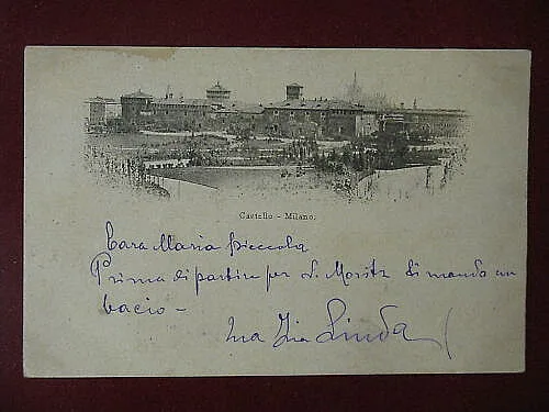 MILANO Castello viaggiata “900 #7342