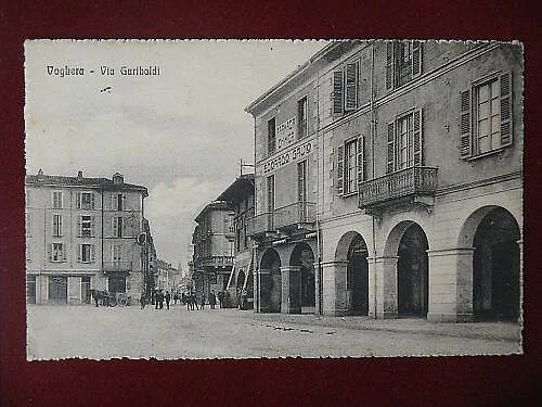 VOGHERA Via Garibaldi animata, viaggiata, anni 10 #7188