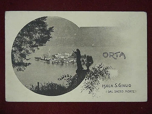 ORTA ISOLA S. GIULIO dal Sacro Monte ANNI 10 VIAGGIATA #7236