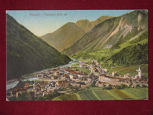 PONTAFEL PONTEBBA PANORAMA ANNI 10 VIAGGIATA  f/p #7339