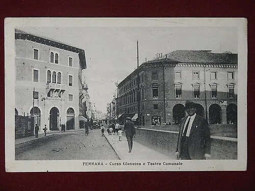 FERRARA CORSO GIOVECCA E TEATRO COMUNALE ANNI 20 VIAGGIATA #5527