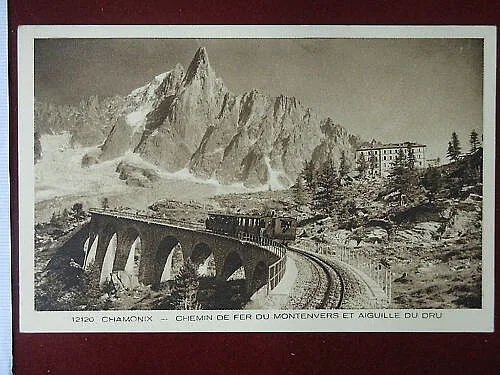 CHAMONIX Chemin de fer Francia no viaggiata anni 30 #4883