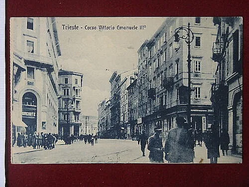 TRIESTE Corso Vittorio Emanuele III viaggiata anni 20 #5699