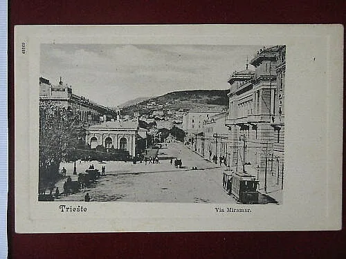 TRIESTE Via Miramar  carrozze “900, no viaggiata #5767
