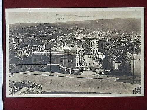TRIESTE Piazza Goldoni viaggiata anni 30 #5805