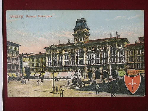 TRIESTE Palazzo Municipale viaggiata anni 20 #5850