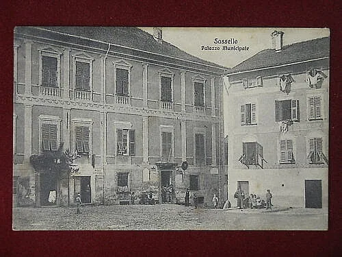 SASSELLO PALAZZO MUNICIPALE ANNI 10 VIAGGIATA #6030
