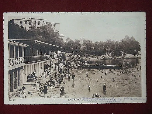 LAURANA CROAZIA PANORAMA ANNI 20 VIAGGIATA #6167