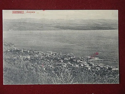 LAURANA CROAZIA PANORAMA ANNI 30 VIAGGIATA #6170