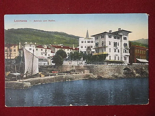 LAURANA CROAZIA PANORAMA ANNI 30 VIAGGIATA #6174
