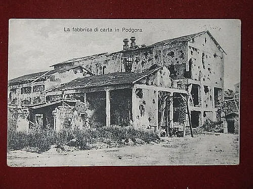 PODGORA CROAZIA FABBRICA DI CARTA NON VIAGGIATA #6158