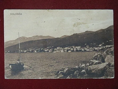 VOLOSCA CROAZIA PANORAMA ANNI 30 VIAGGIATA #6164