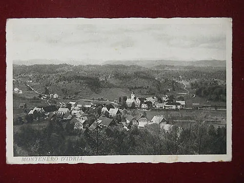 MONTENERO D’IDRIA PANORAMA ANNI 30 VIAGGIATA #6201