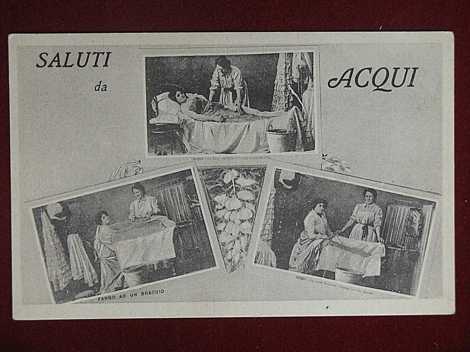Saluti da Acqui Varie Vedute anni 20/30 non viaggiata #12138