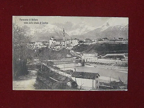 PANORAMA DI BELLUNO VISTO DALLA STRADA DI CASTION “900 VIAGGIATA #3635