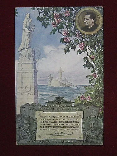 PIO VII E DON BOSCO – CARTOLINA ANNI 10 VIAGGIATA #3753