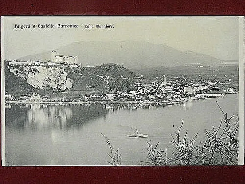 ANGERA e Castello Borromeo Lago Maggiore no viaggiata “900 #3490