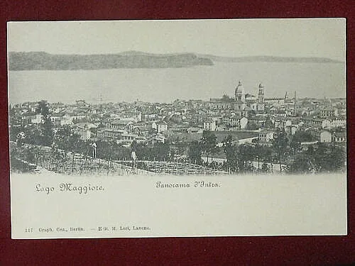 LAGO MAGGIORE Panorama d’Intra no viaggiata, “900 #3482