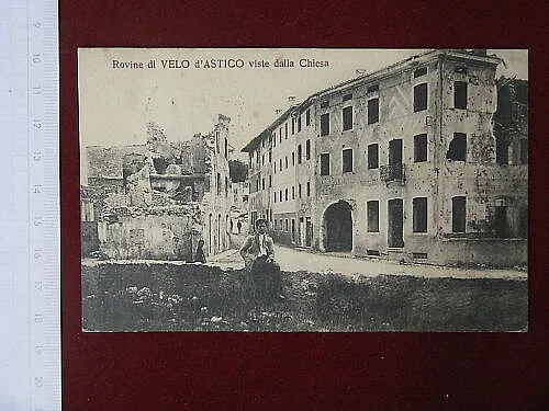 VELO D’ASTICO (VI) ROVINE ANNI 30 VIAGGIATA #3859