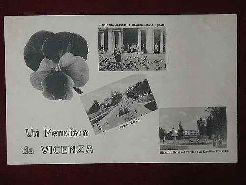 UN PENSIERO DA VICENZA VARIE VEDUTE NON VIAGGIATA #4320