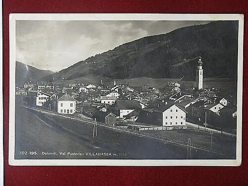 VILLABASSA Val Pusteria viaggiata, anni 30 #4487