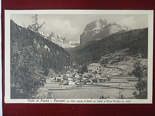 VALLE DI FASSA CANAZEI no viaggiata, anni 30 #4544