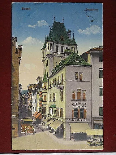 BOLZANO Turgglhaus auto, viaggiata, anni 20 #4585