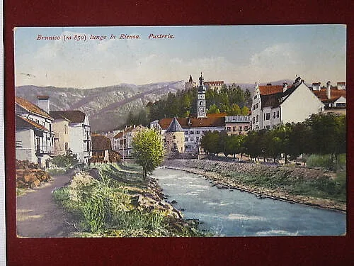 BRUNICO Lungo la Rienza viaggiata, anni 30 #4597