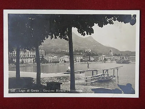 GARDONE RIVIERA PANORAMA ANNI 30 VIAGGIATA #5090